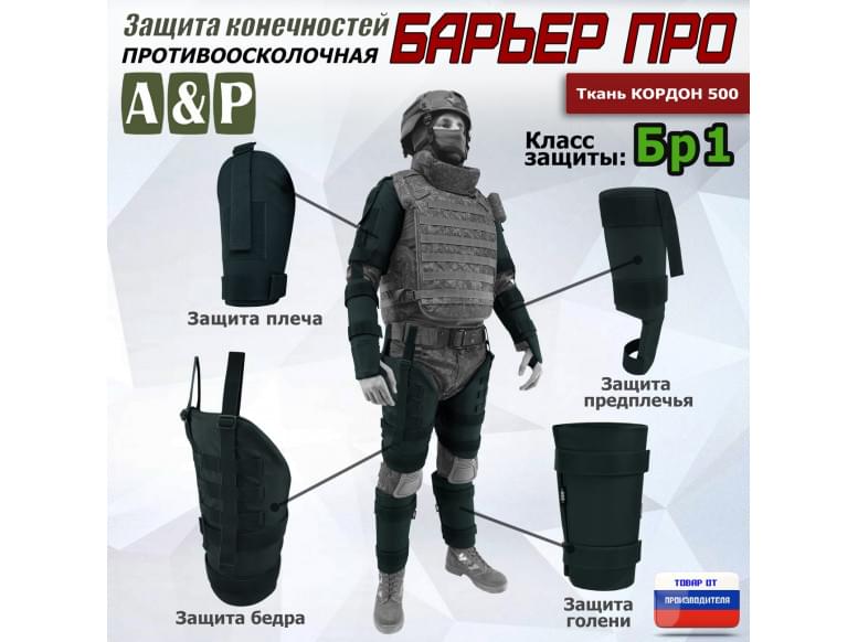 Комплект противоосколочной защиты "Барьер ПРО". Класс защиты Бр 1. 
