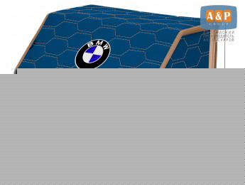 Органайзер-саквояж "Союз" в багажник BMW (БМВ), размер M. Цвет: синий с бежевой прострочкой Соты.